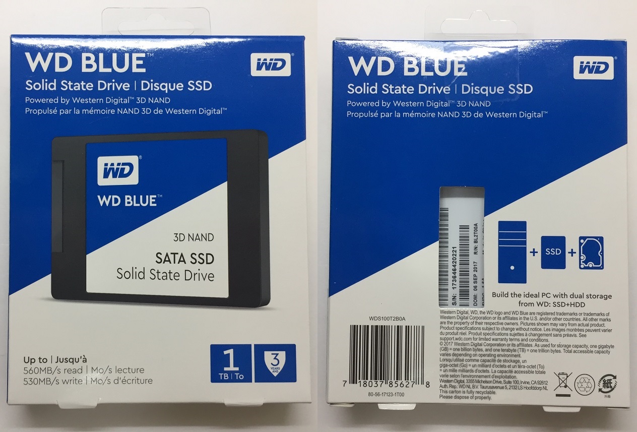 Unboxing and Review of Western Digital Blue 3D NAND 1TB SATA SSD